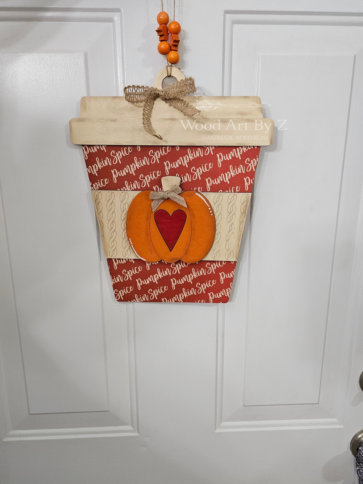 DIY Pumpkin Spice Door Hanger