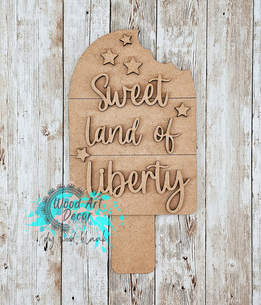 DIY Sweet Land of Liberty Door Hanger