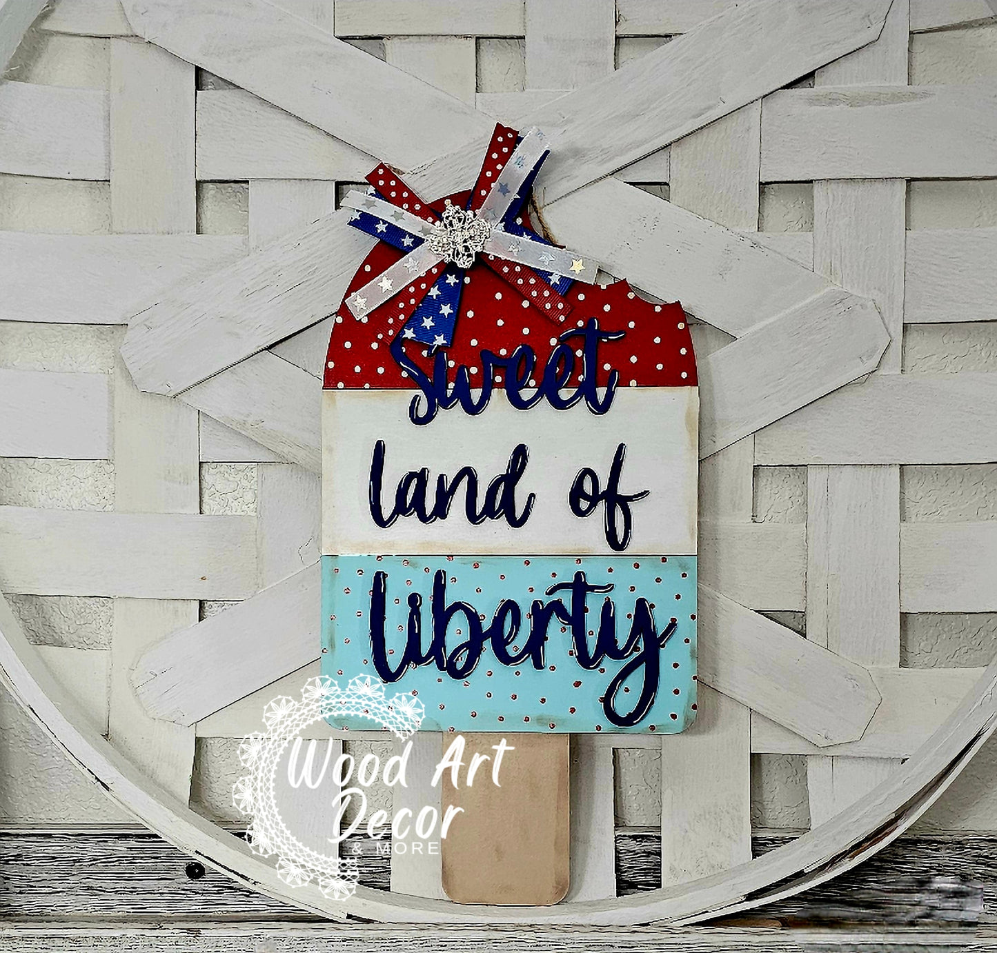 DIY Sweet Land of Liberty Door Hanger