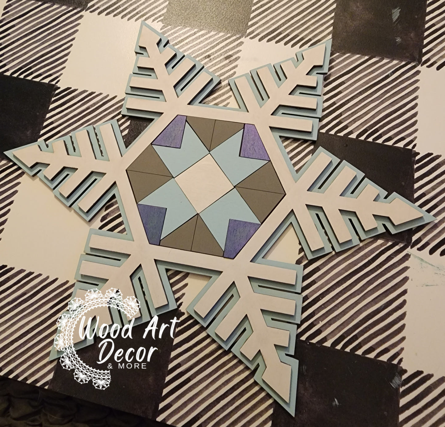 DIY Barn Quilt Snowflake