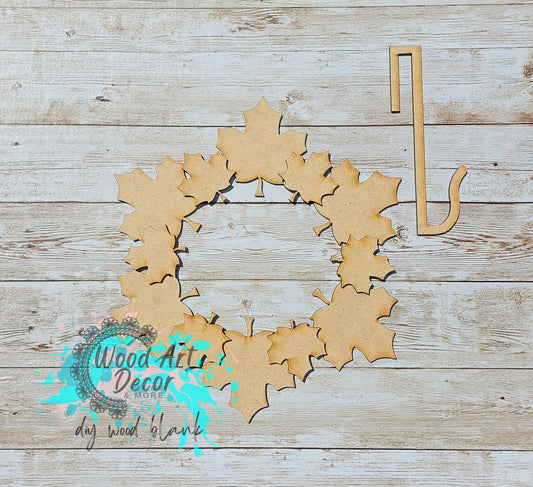 DIY Maple Leaf Wreath