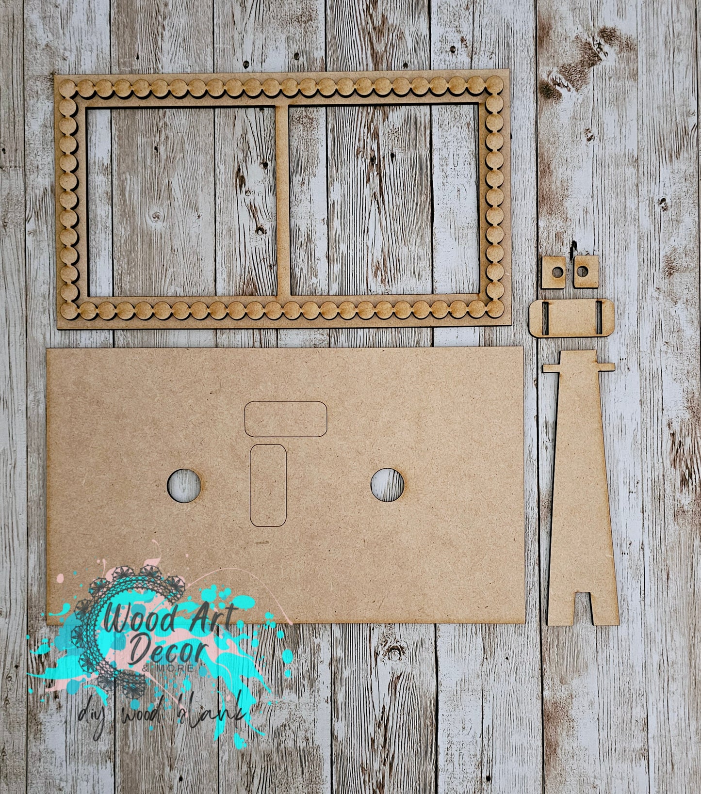 DIY Bead Trim Double Frame