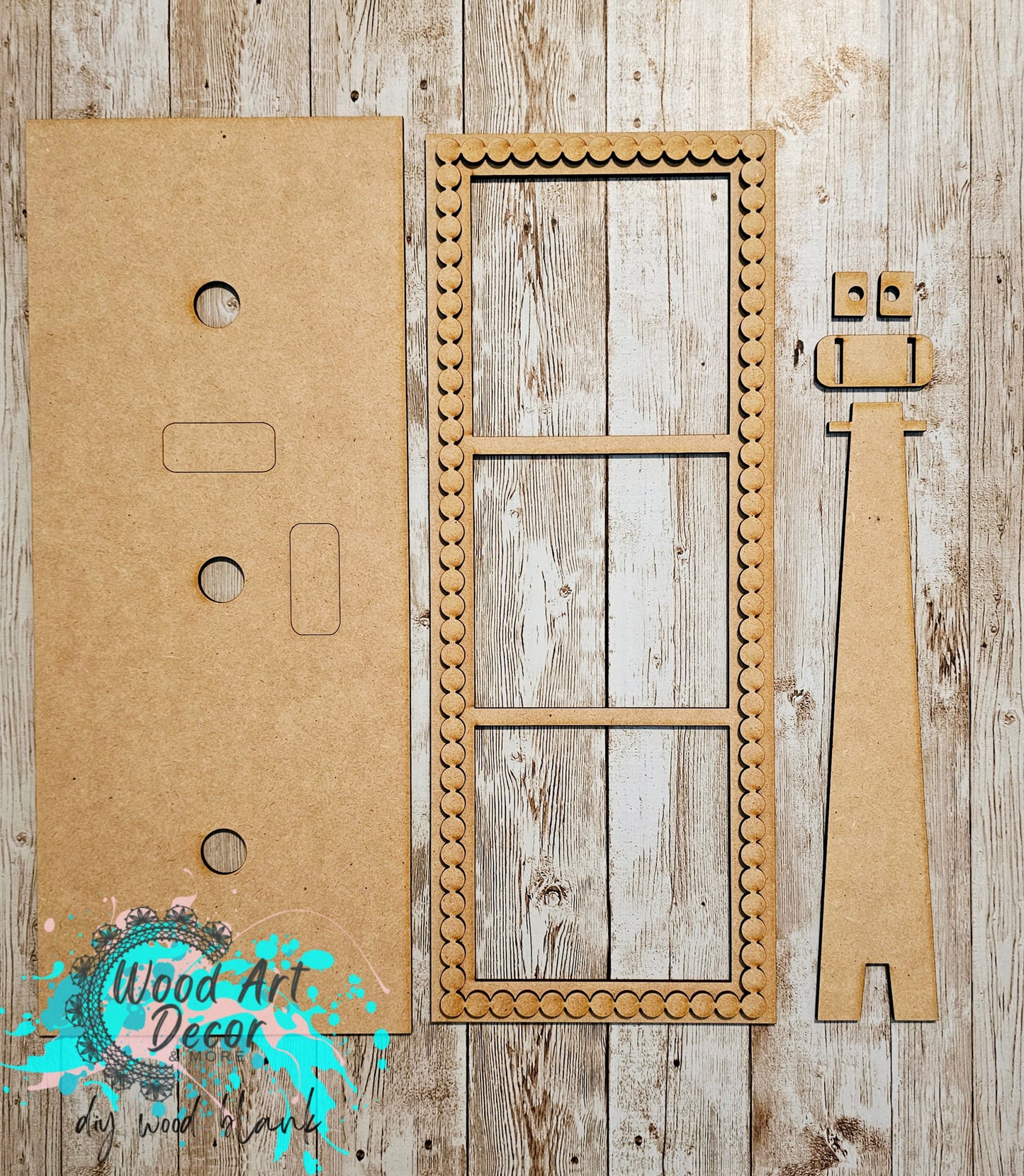 DIY Bead Trim Triple Frame