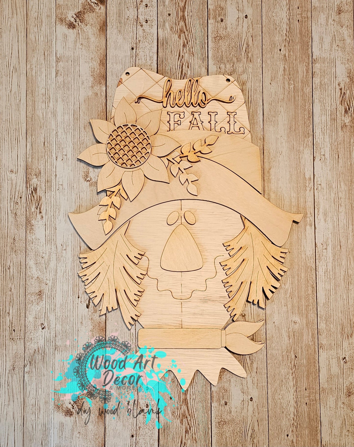 DIY Scarecrow Door Hanger