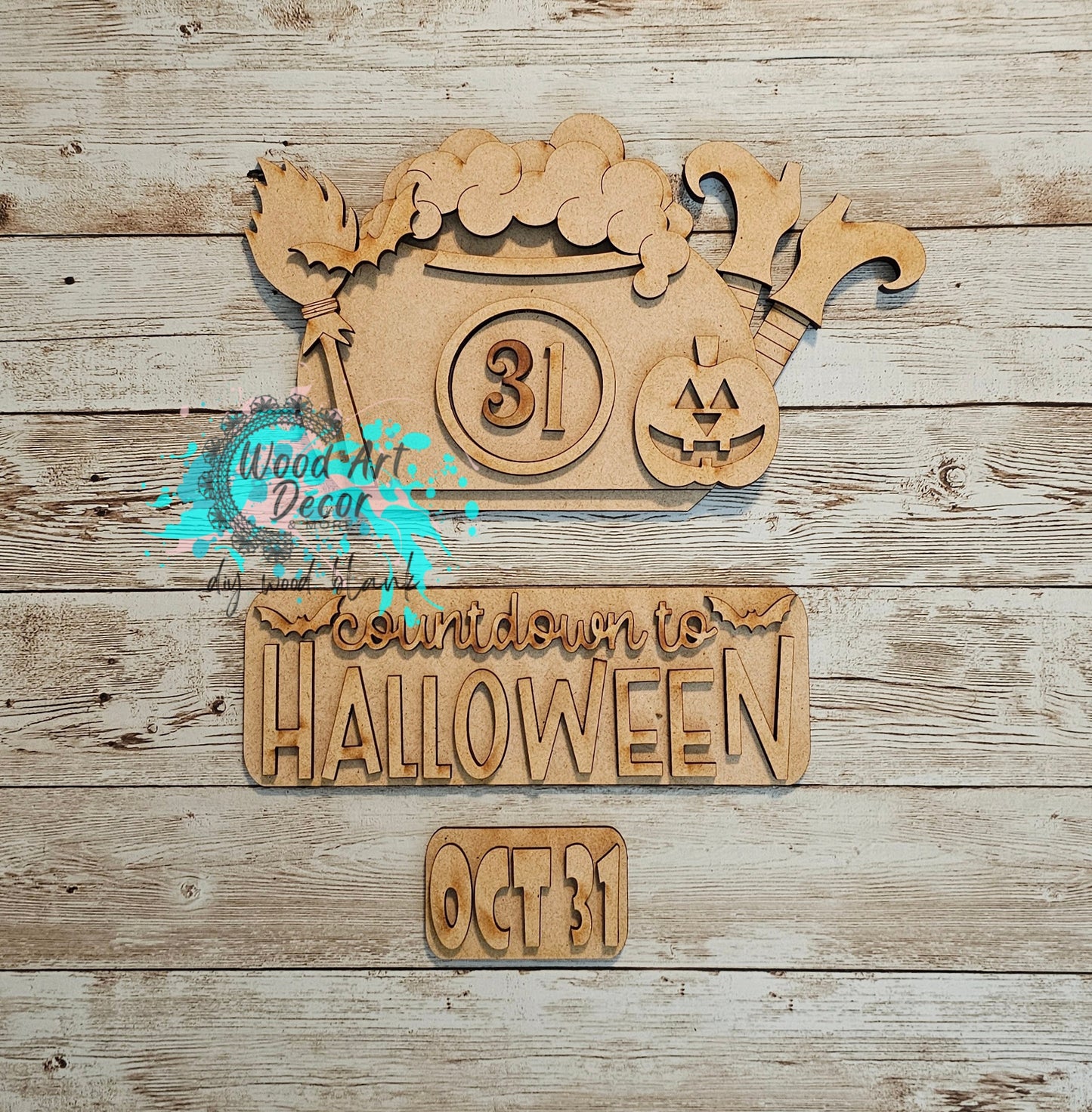 DIY Halloween Countdown Farmhouse Truck Add-On