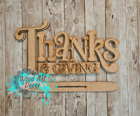 DIY Thanks & Giving Sign