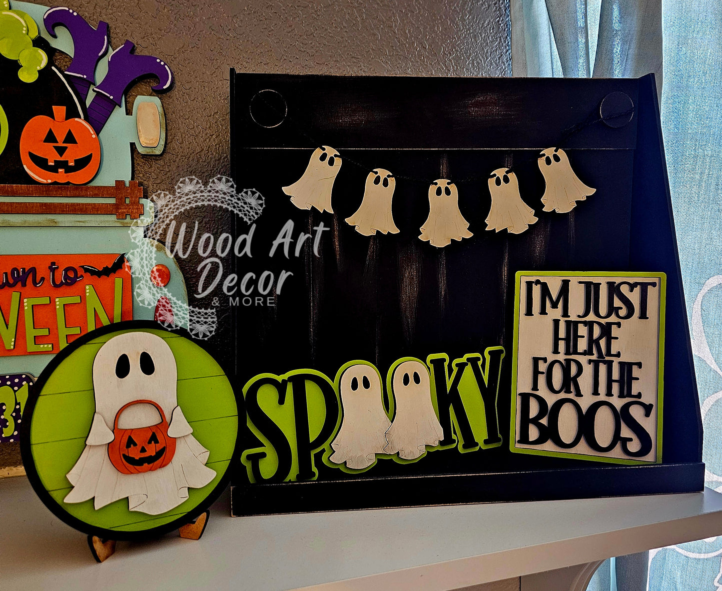 DIY Ghost Tiered Tray Set