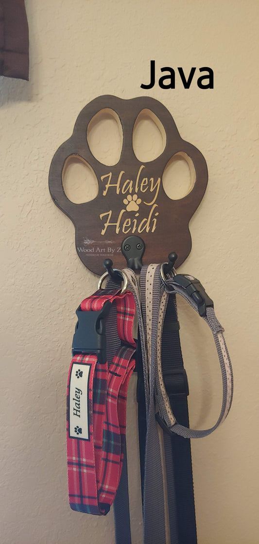 Paw Print Leash Holder