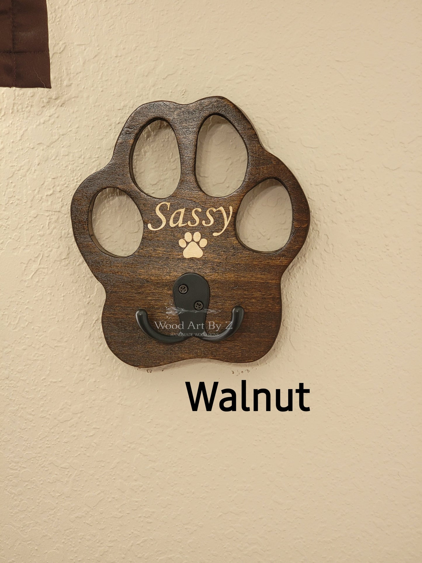 Paw Print Leash Holder