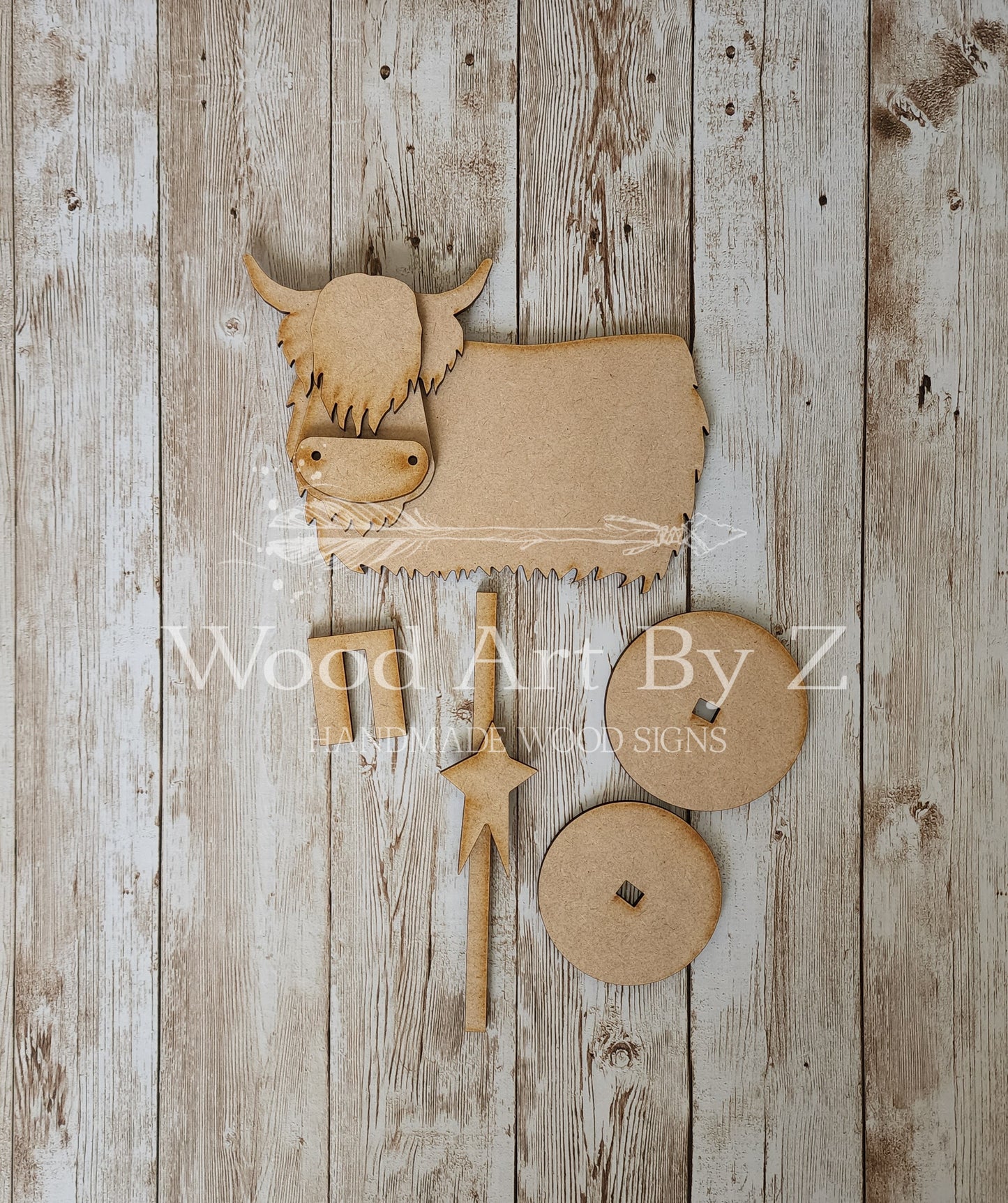 DIY Highland Cow Shelf Sitter